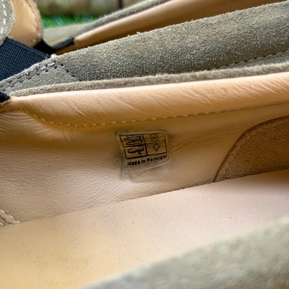 LUCA Terra Suede Slip On Shoes Sneakers Mens 12 Green/Tan Lactae Hevea Sole